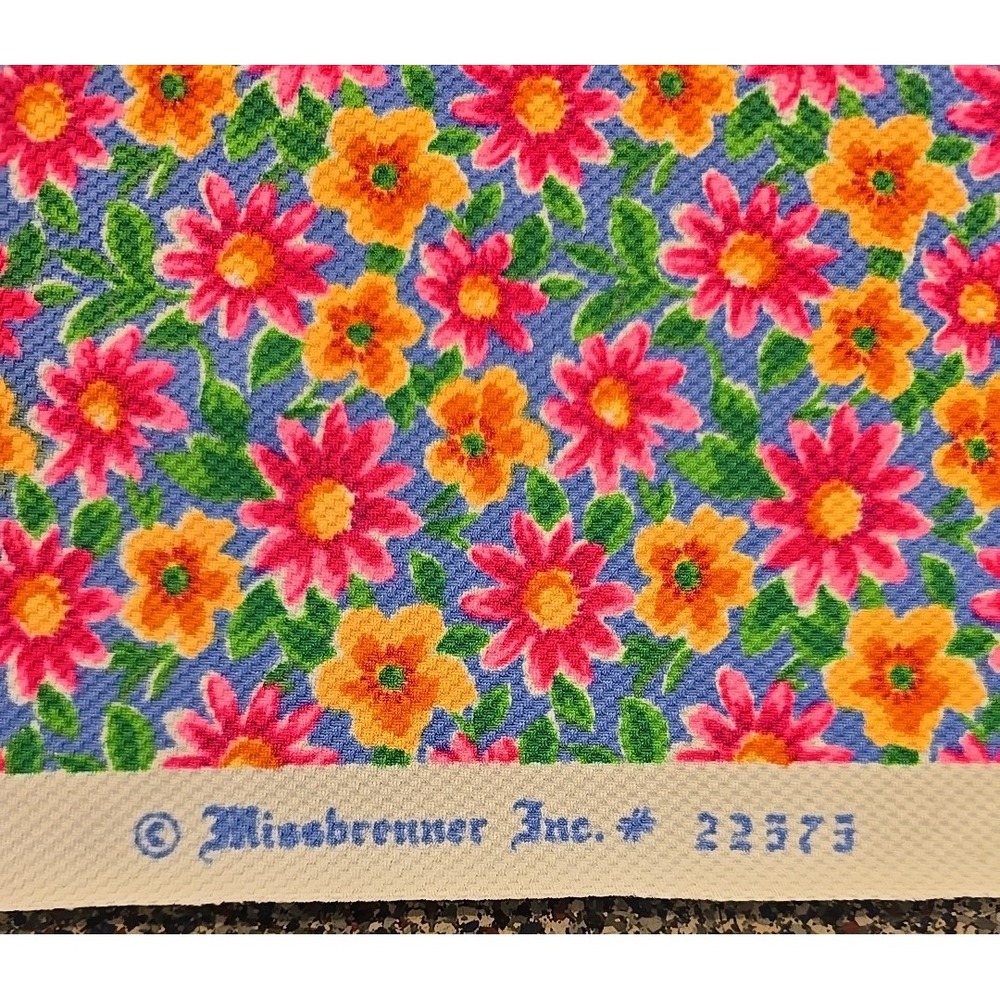 Vintage Missbrenner Inc. 70's‎ floral 60"x24" cottagecore Fabric 22373